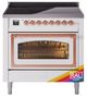 Ilve® Nostalgie II Noblesse 36'' Custom RAL Color Pro Style Induction Range with Copper Trim-0