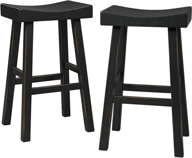 Signature Design by Ashley® Glosco Black Pub Height Bar Stool-3