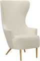 TOV Furniture by Inspire Me Home Decor Cream Julia Wingback Velvet Chair-1