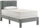 Crown Mark Lucia Light Gray Twin Platform Bed-0