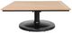 CabanaCoast® Customizable Skye Aluminum/Wooden 42" Outdoor Square Pedestal Coffee Table-1