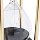 A & B Home Spellman Black/Gold 6.9" Hourglass-2