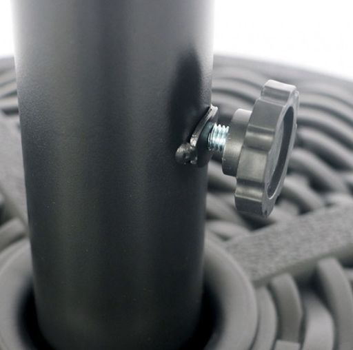 Furniture of America® Fab Black Plastic Round Umbrella Base-2