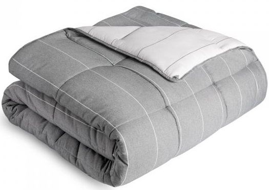 Malouf® Chambray Flint Queen Comforter Set-0