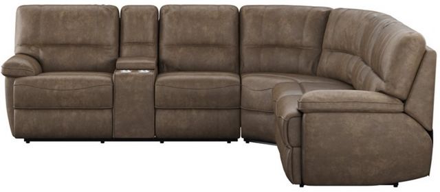 Emerald Home Aurora 3-Piece Brown Full Sleeper and Power Sectional-1