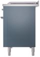 Ilve® Nostalgie II Series 48" Blue Grey Pro Style Dual Fuel Range-2