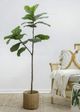 A & B Home Green 25.5" Artificial Fiddle-Leaf Fig Tree-5