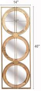 A & B Home Adelaide Brown Wall Mirror-3
