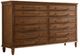 John Thomas Furniture® Farmhouse Chic Bourbon Dresser and Mirror-1