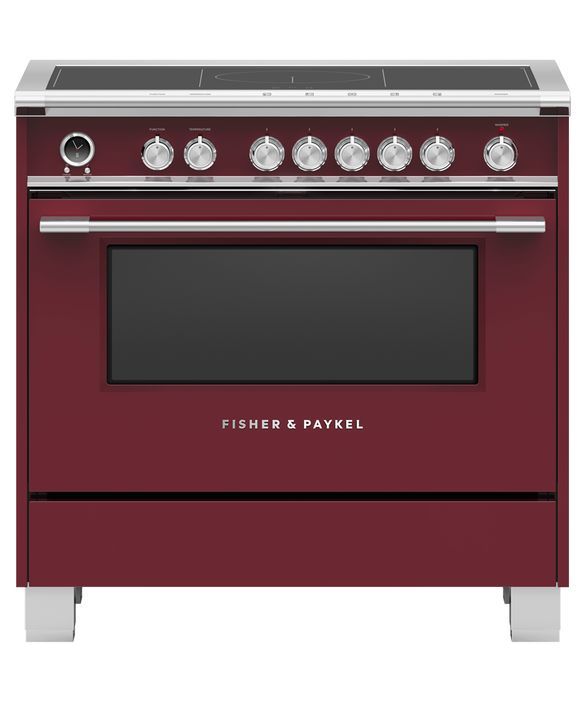 Fisher & Paykel Series 9 36" Red Pro Style Induction Range-0