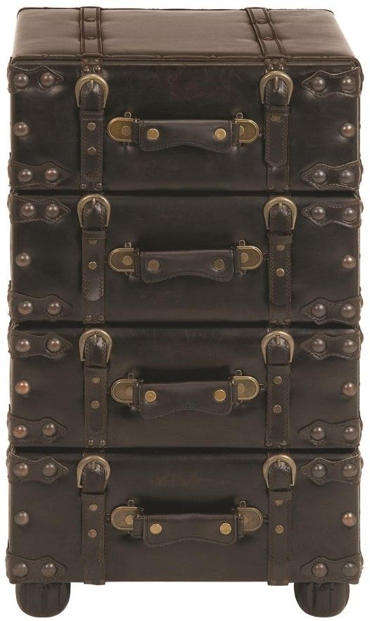 Deco Marche Black Accent Cabinet-0