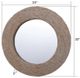 Stylecraft Chrome/White Washed Round Wall Mirror-5