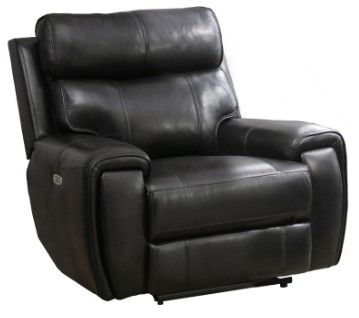 Mazin Furniture Granger Black Dual Power Recliner Chair-0