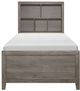 Homelegance® Woodrow Gray Youth Twin Platform Bookcase Bed-2