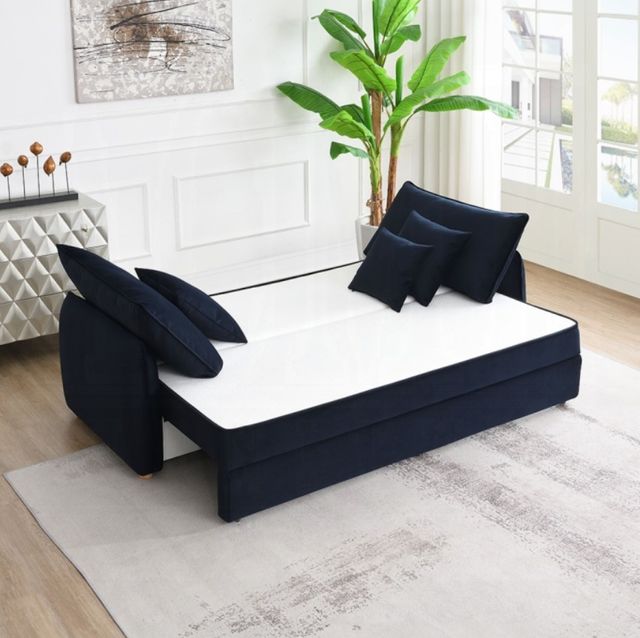 ACME Furniture Irina Blue Sleeper Sofa-1