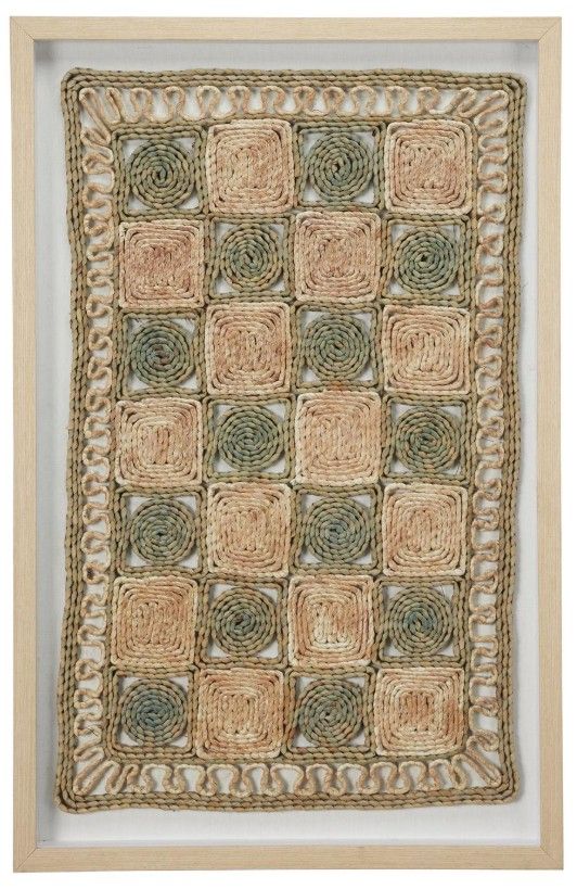 Deco Marche Light Brown Geometric Shadow Box Wall Decor-0