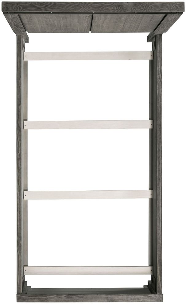 Elements International Wade Gray Twin Youth Panel Bed-3