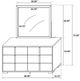 Coaster® Marceline Black Dresser and Mirror-4