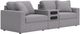 Signature Design by Ashley® Modmax 3-Piece Granite Small Spaced Sectional with Audio Console-0