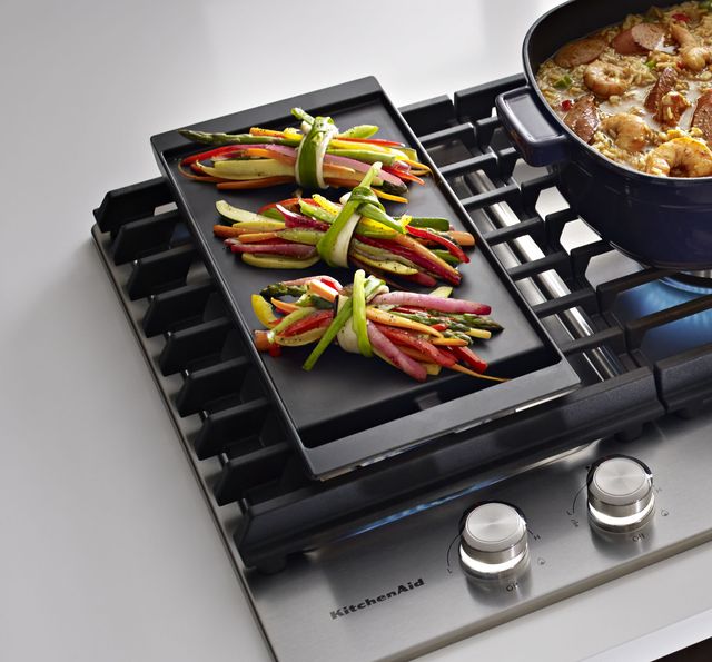 KitchenAid® 30'' Stainless Steel Gas Cooktop-3