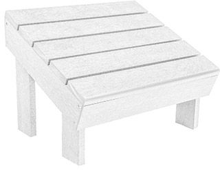 C R Plastics Modern White Footstool-0