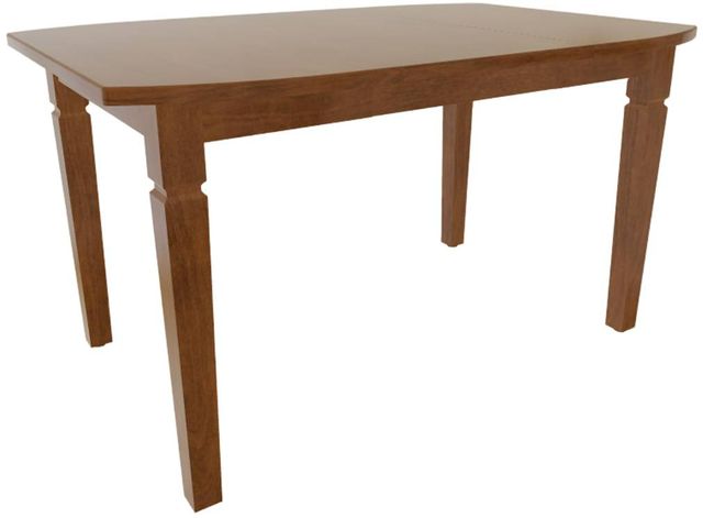 Mavin Customizable Boat Extendable Dining Table with 18" Leaf-0