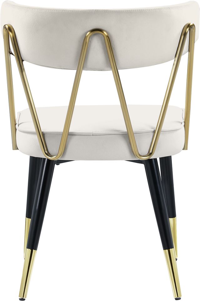 Meridian Furniture Rheingold Cream Velvet Dining Side Chair-3