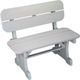 Nature's Best Furniture Customizable 3' Polyethylene Outdoor Bench with Back-0