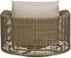 Vanguard® Furniture Customizable Bliss Fabric/Rattan Outdoor Swivel Chair-3