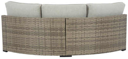 Signature Design by Ashley® Calworth 2-Piece Beige Outdoor Sectional Set-3