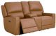 Bassett® Furniture Club Level Raymond Antelope Power Reclining Loveseat with Console-2