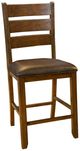 A-America® Mason Macciato Upholstered Ladderback Barstool-0