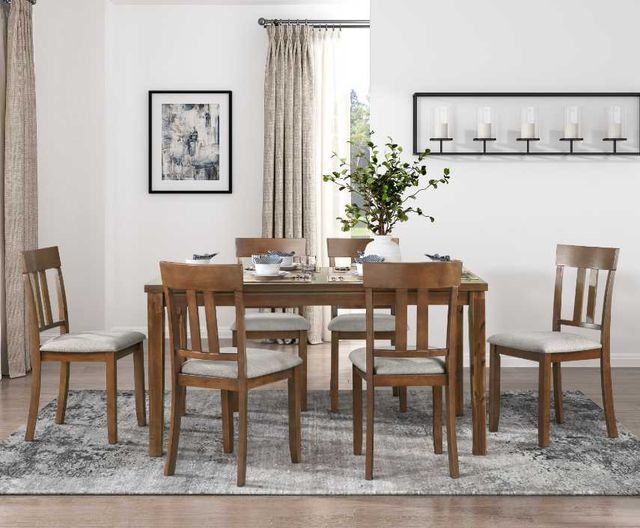 Homelegance® Prineville 7-Piece Cherry Dining Table Set-3