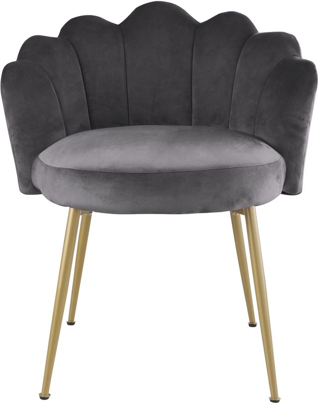 Meridian Furniture Claire Gray Velvet Dining Chair-1