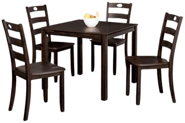 Furniture of America® Lubbock 5-Piece Expresso Dining Table Set-0