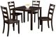Furniture of America® Lubbock 5-Piece Expresso Dining Table Set-0