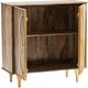 Crestview Collection Wentworth Brown/Gold Cabinet-2