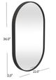 Bassett Mirror Matte Black Wall Mirror-3