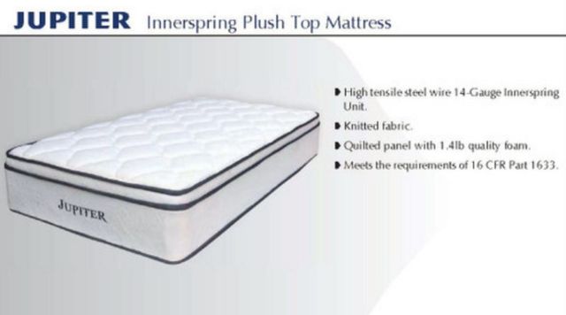 Martin Furniture & Bedding Jupiter 11.5” Innerspring Ultra Plush Euro Top Queen Mattress-2