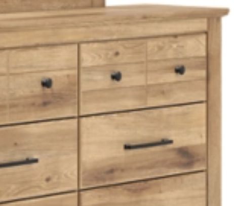 Signature Design by Ashley® Makidern Tan Dresser and Mirror-1
