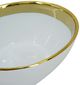 A & B Home 2-Piece Gold/White Ceramic Bowl Set-3