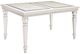 Michael Amini® Glimmering Heights Glass Top Dining Table with Ivory Base-2