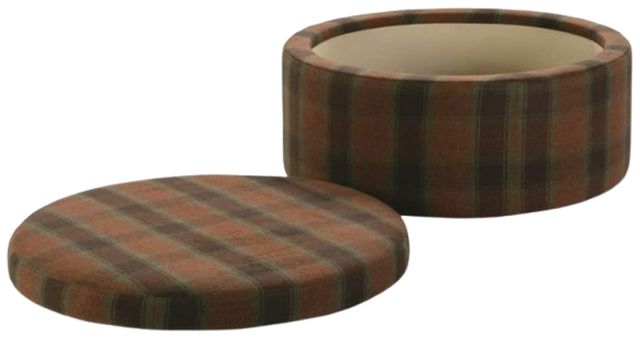 Rowe® Customizable Cyrus Round Storage Ottoman-2
