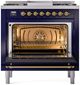 Ilve® Nostalgie II Series 36" Midnight Blue Pro Style Dual Fuel Range-2