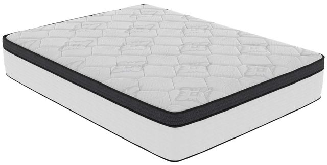 Symbol® Hybrid Jingle 12" Wrapped Coil Plush Euro Top Queen Mattress in a Box-0