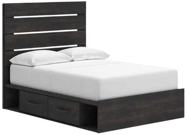 Signature Design by Ashley® Delmorta Dark Gray Youth Full Storage Panel Bed-0