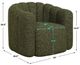 Uttermost® Lenoir Green Upholstered Swivel Chair-3