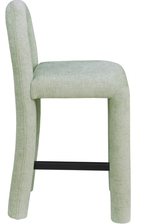 Meridian Furniture Amari Mint Upholstered Counter Stool-2