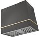 AGA Loge 36" Slate Wall Mounted Range Hood with Polished Brass Trim-0