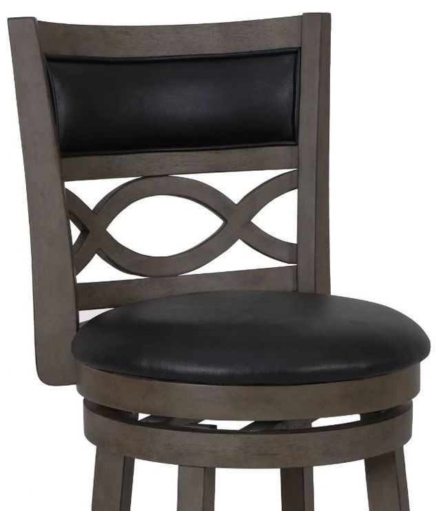 New Classic® Home Furnishings Manchester Black/Gray Counter Stool-3